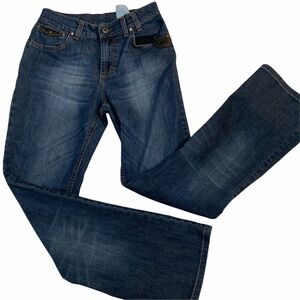 TUZZI Straight Leg Medium Wash Denim Jeans Size 4